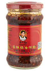 Соус острый с хрустящим перцем чили Laoganma
