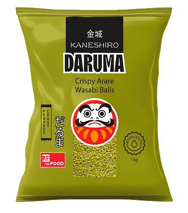 Шарики рисовые Васаби Crispy Arare Kaneshiro DARUMA